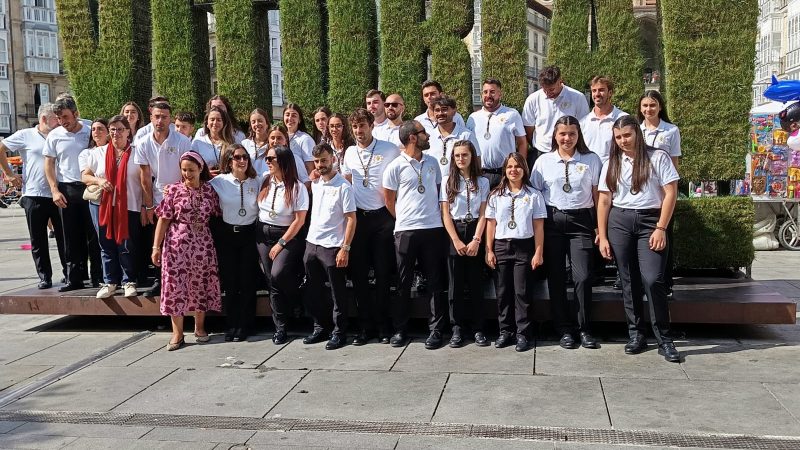La Banda Musical de la Cofradía de Nuestra Señora de los Dolores lleva la Semana Santa de Avilés hasta Vitoria
